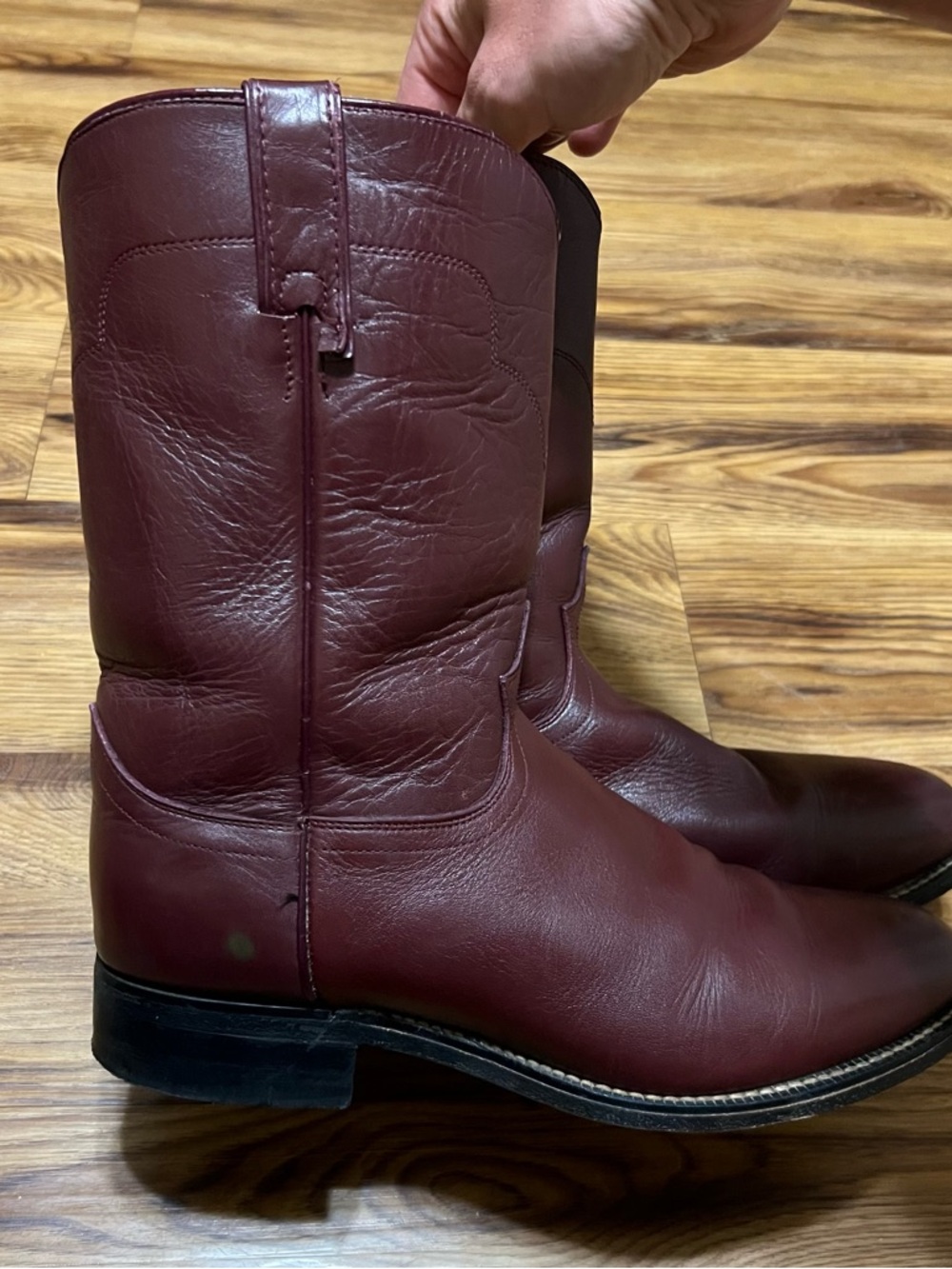 Tony Lama Roper Boots Men’s Size 9E - Picture 2 of 7